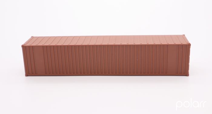 Container 40 fod, brun